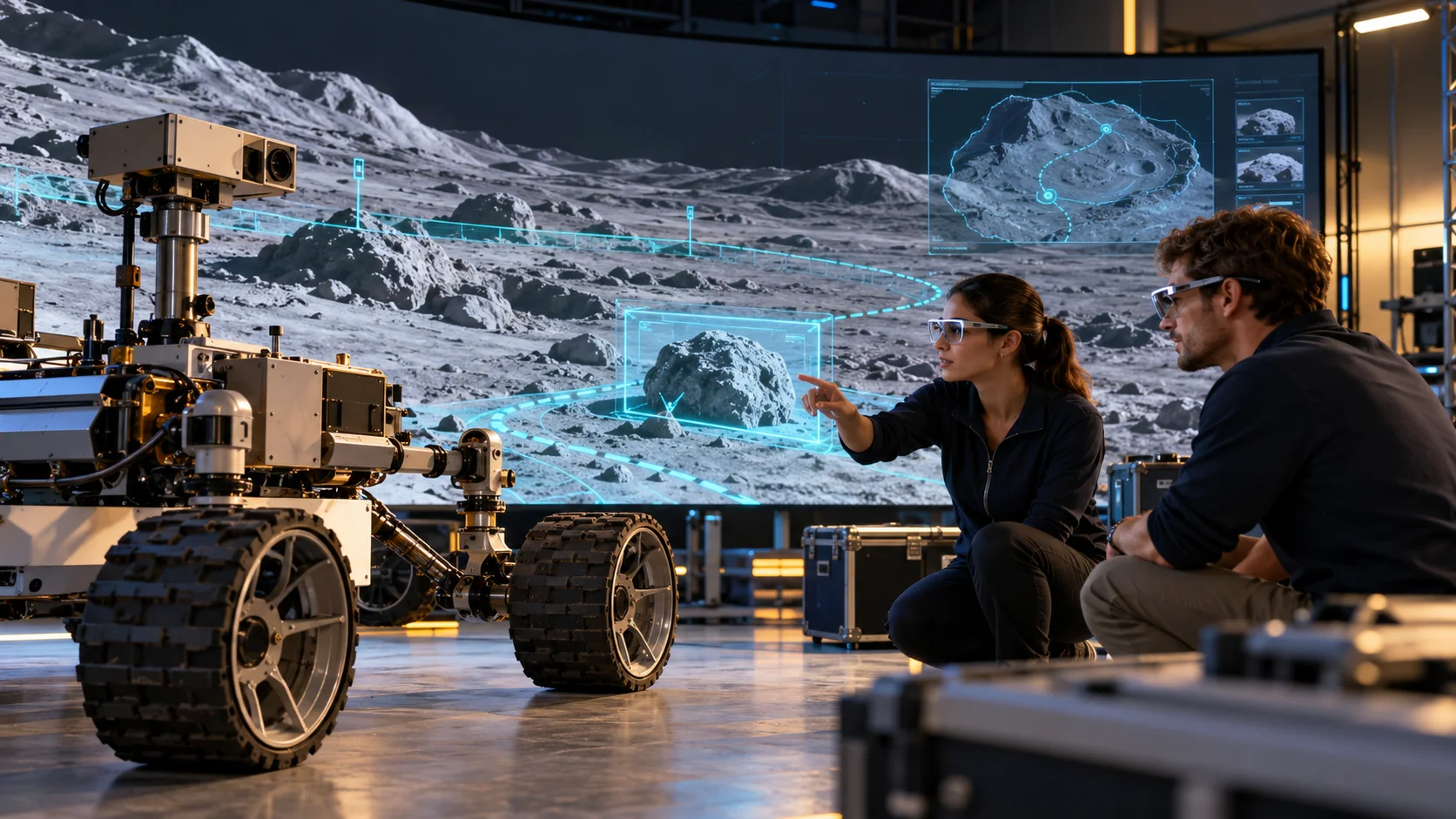 Worlds in a space engineering workflow — concept visualization