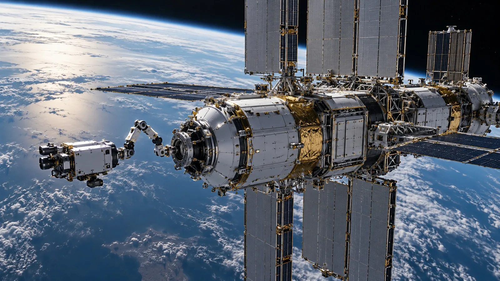 Orbital compute & data centres — concept visualization